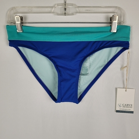 NWT Carve Designs Women's Stinson Bikini Bottom - Royal Blue - Choose Size - Picture 1 of 6